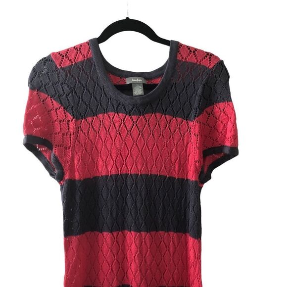 Neiman Marcus Striped Knit Dress Sz L - Picture 3 of 6